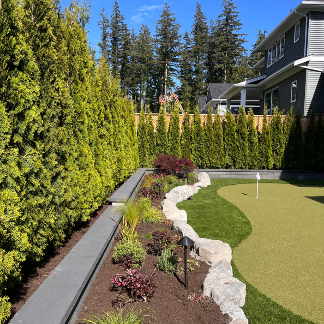 Backyard landscaping in Surrey and langley